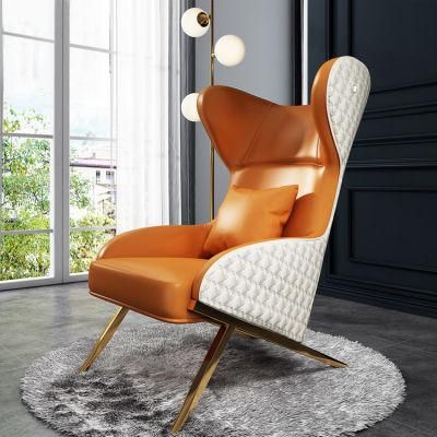 Modern Living Room Dining Home Furniture Metal Lounge Leisure Chair Factory Wholesales Modern Hotel Metal PU Leather Dining Chair