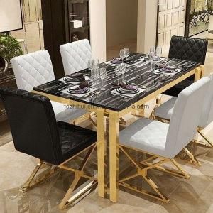Marble Top Rectangle Dining Room Table