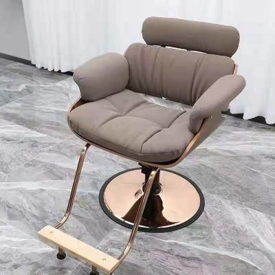 Beauty Barber Shop Furniture Equipment Modern Hairdressing Hydraulic Lift Silver Hair Dresser Salon Styling Chairs for Sale