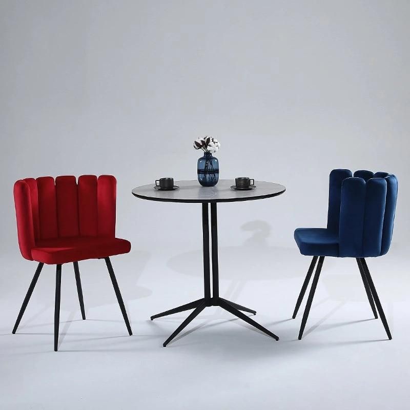 Modern Design Upholstered Fabric Velvet Dining Chairs for Living Room