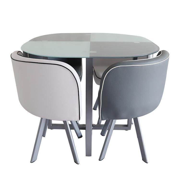 Wholesale Simple Modern Dining Table with Glass Top