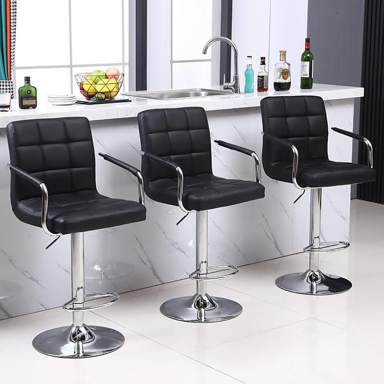 Metal Disc Base High Chairs Taburetes De Bar Baratos Bar Chair