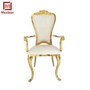 Royal Romance Golden Wedding Chairs
