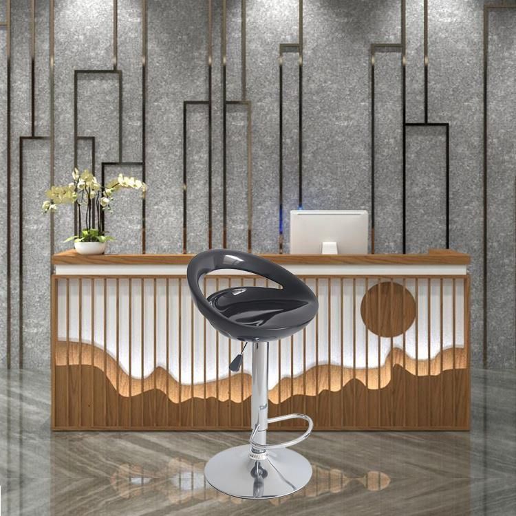 Nordic Metal Footstool Chrome Bar Stool