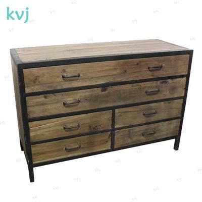 Kvj-7302 Industrial Antique Storage Dining Room Cabinet