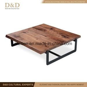 Home Use Walnut Wooden Tea Table for Home Furniture