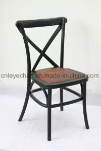 Hot Sale Restaurant Cross Back Wedding Chair/Event Resin Wedding Chair