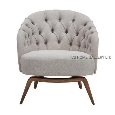 Wooden Furniture Factory Fabric Hotel Living Dining Leisure Chair