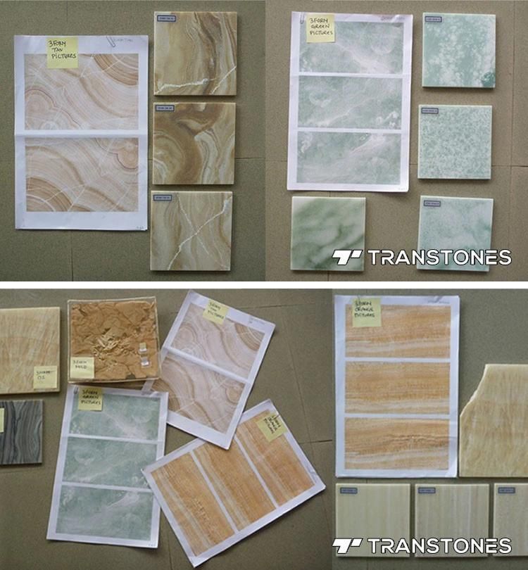White Alabaster Stone Marble Translucent Resin Panel Alabaster Acrylic Sheet for Kitchen Table