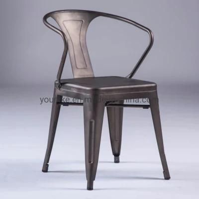 Industrial Armchair Tolix Metal Dining Chair 8