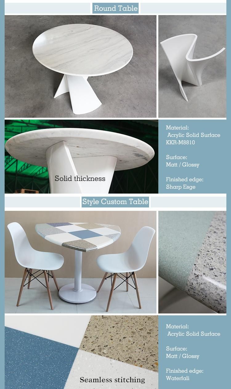 Solid Surface Modern Dining Tables