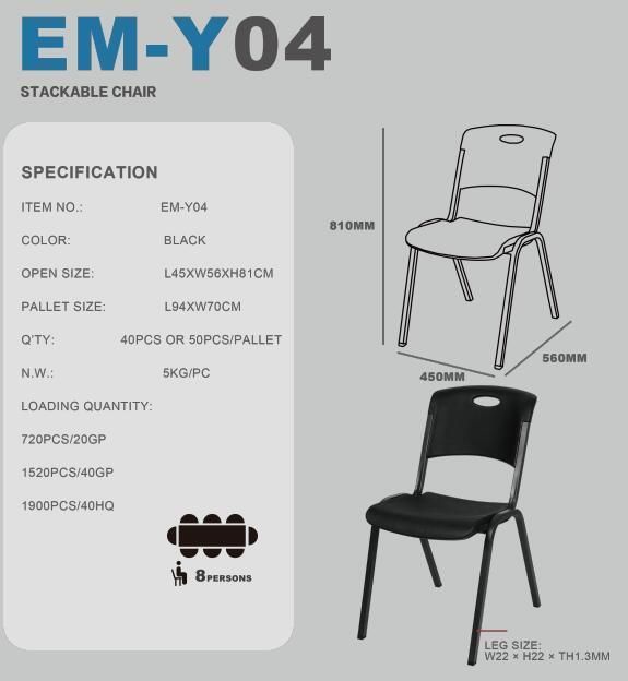 30 Years Experience Factory Plastic Chair for Restaurant Dining Garden, Meeting, Event, Party, Wedding, School, Hotel, Dining Hall, Restaurant, Camping, Office