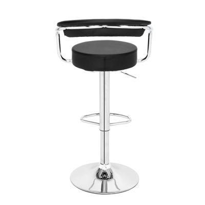 Wholesale Leather Dining White Bar Chairs PU Swivel Chairs Without Wheels