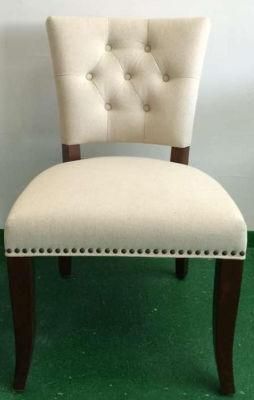 Traditional Square Tufted Back with Stars Accent Chair Dining Chair
