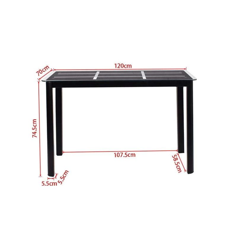 Classic Wholesale Modern Style Hotel Kitchen Cafe Home Furniture Square Restaurant Glass Dining Table