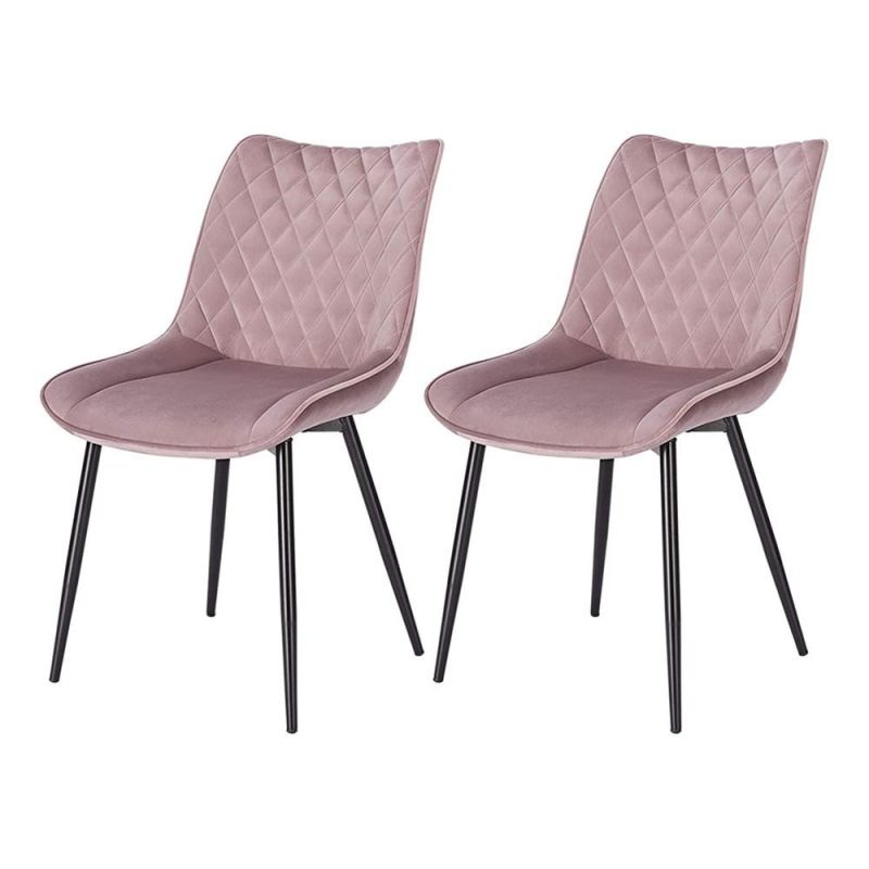 Furniture Living Room Sets Metal Legs Design Modern Fabric Restaurant Dining Chairs