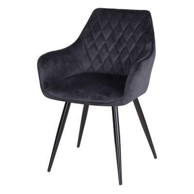 Modern Luxury Design Upholstered Velvet Fabric Dining Room Chairs