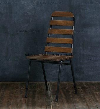 Loft French Do Old Style Restoring Ancient Ways Hotel Leisure Solid Wood, Wrought Iron Chairs Bring Back Chair Computer Chair (M-X3373)