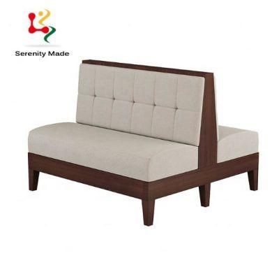 New Commercial Furniture Modern Dining Sofa Restaurant Two Side Booth Seating