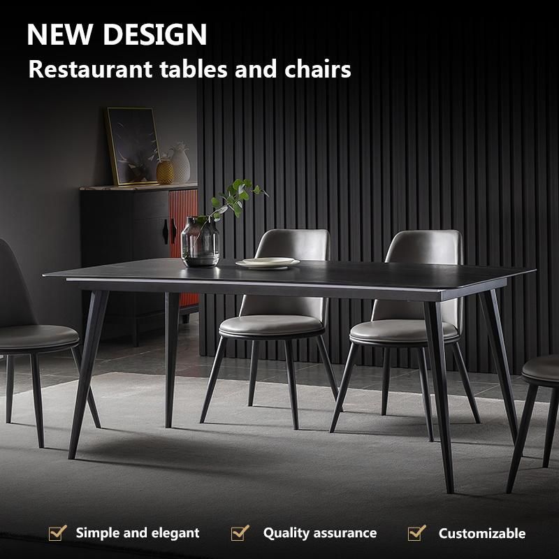 Dining Room Furniture Metal Table and Chairs Sets (SP-DT118)