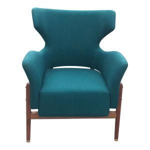 Accent Chair Espresso Wood Leg Living Room