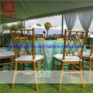 Wholesale Gold Metal Chiavari Chair with Cushion for Outdoor Wedding