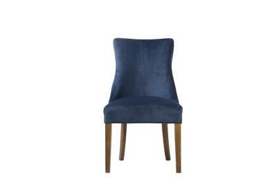 Kvj-Ec08 Cheap Navy Blue Upholstery Velvet Modern Dining Chair