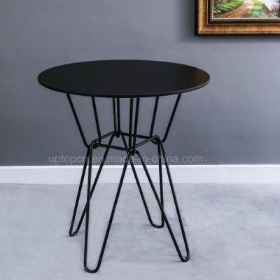 Round Wire Metal Hotel Table for Cafe Restaurant (SP-GT458)