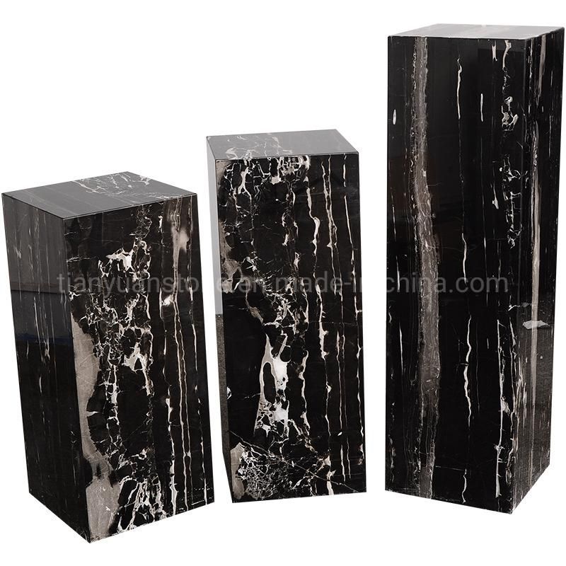 Shop Fittings and Display Marble Pedestal Showcase Platform Stand