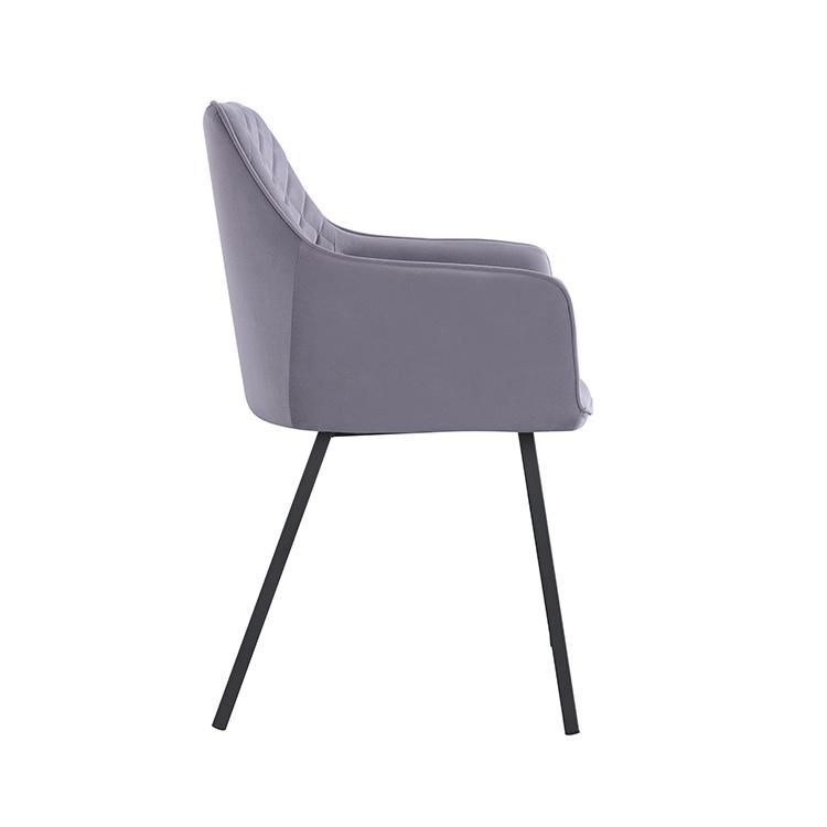 China Supplier Wholesale Italian Style Home Furniture Fabric Upholstered Seat Dining Chair