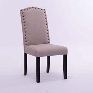 Popular Fabric Chair with Copper Nails Decorating