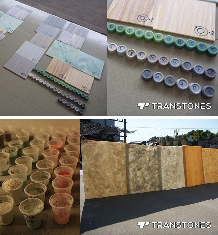 White Alabaster Stone Marble Translucent Resin Panel Alabaster Acrylic Sheet for Kitchen Table