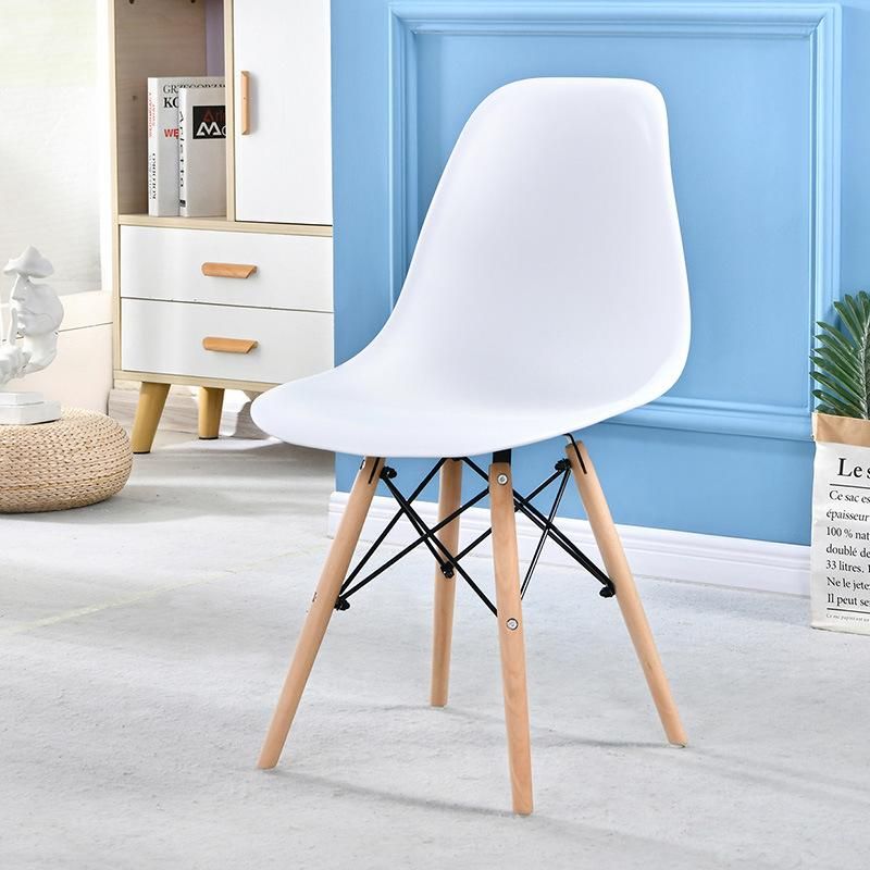 Sillas Comedor Minimalist Modern Home Furnitures Bright Polypropylene White Dining Chair