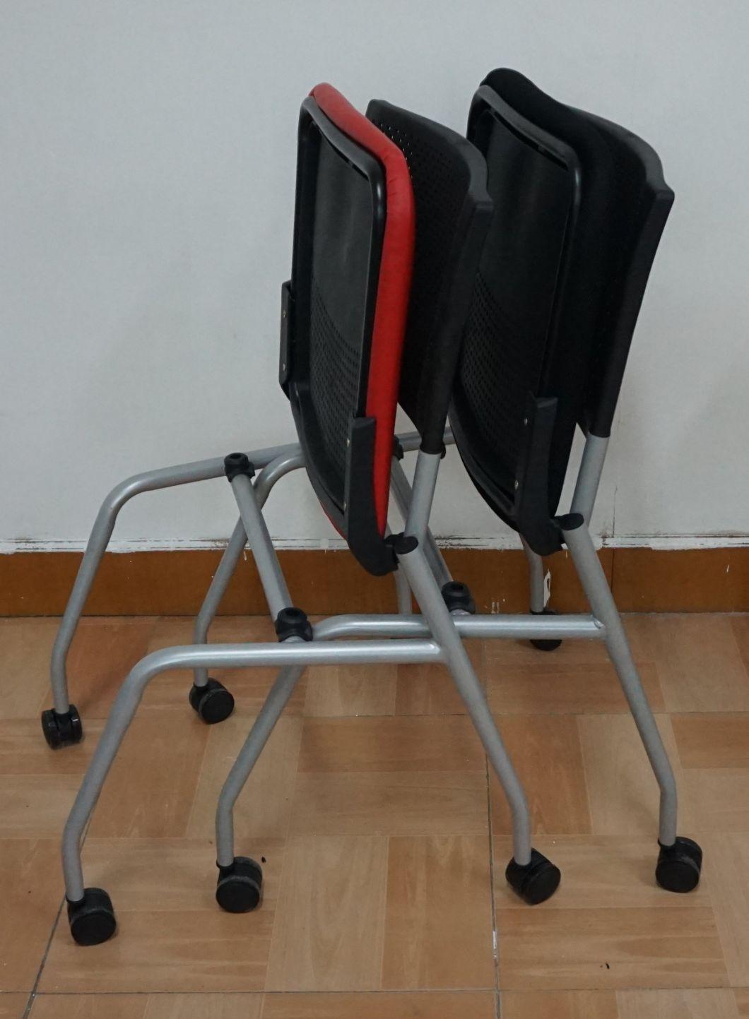 Modern Furniture Metal Leg Plastic Folding Meeting Training Chair