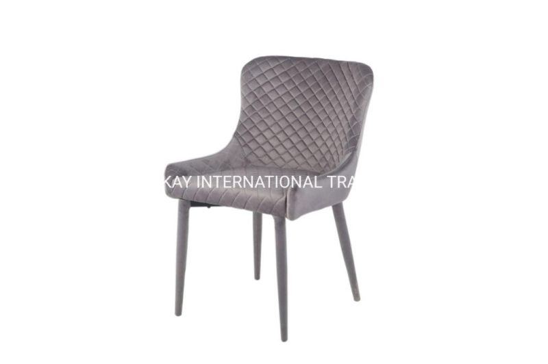 Top Quality Dining Room Furniture PU Stainless Steel Leg Modern Leather Dining Chair