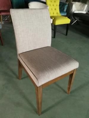 Straight Line Dining Chair Upholstery Fabric Chair Restaurant Chair