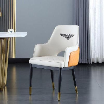 China Wholesale Luxury Contemporary Leather Dining Chairs Fashion PU Leather Chair