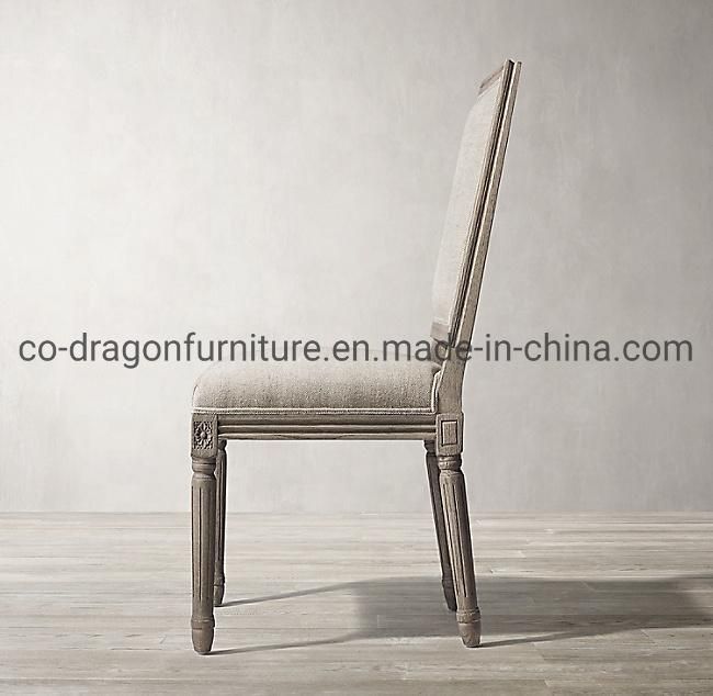 Fashion Light Luxury Solid Wood Dining Chair Furniture with Fabric