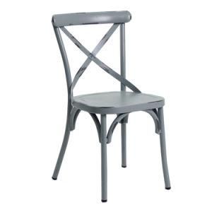 657-H45-St Metal Industrial Cafeteria Chairs Furniture