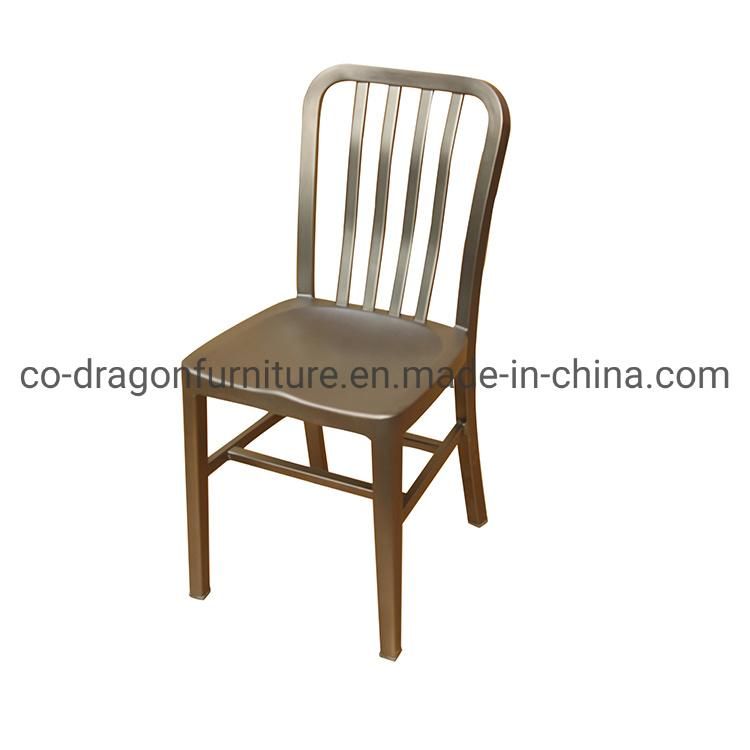 Fashion Wholesale Market Gold Steel Dining Chair for Banquet Furniture