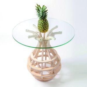Latest Design Round Wood Plywood Pineapple Coffee Table
