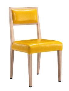 High Quality Yellow PU Surface Modern Restaurant Chair
