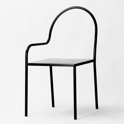 Kvj-9035 New Design Black Restaurant Iron Dining Chair