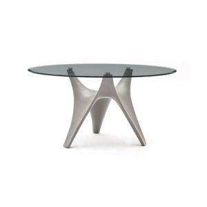 Modern Style Dining Room Furniture Glass Top Dining Table (BRT5301)