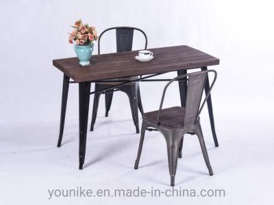 Dining Table Furniture of Various Styles Metal Table with Wood