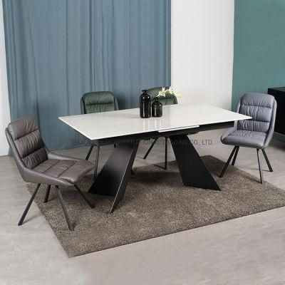 Italian Modern Simple Style Dining Room Set Rectangle Dining Table
