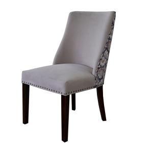 Unique Patented Design Curved Back Studded Dining Chair