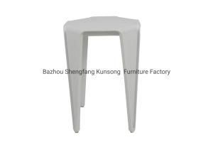 Modern Stackable PP Plastic Stool Chair for Dining Room Home Restaurant Outdoor