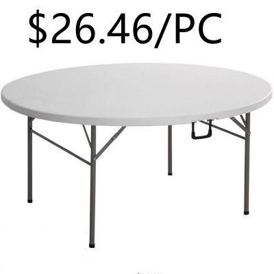 Metal Frame Banquet Hotel Restaurant Dining Folding Table for Hotel