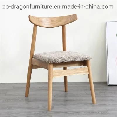 Chinese Wholesale Home Furniture Solid Wood Dining Chair with Fabric